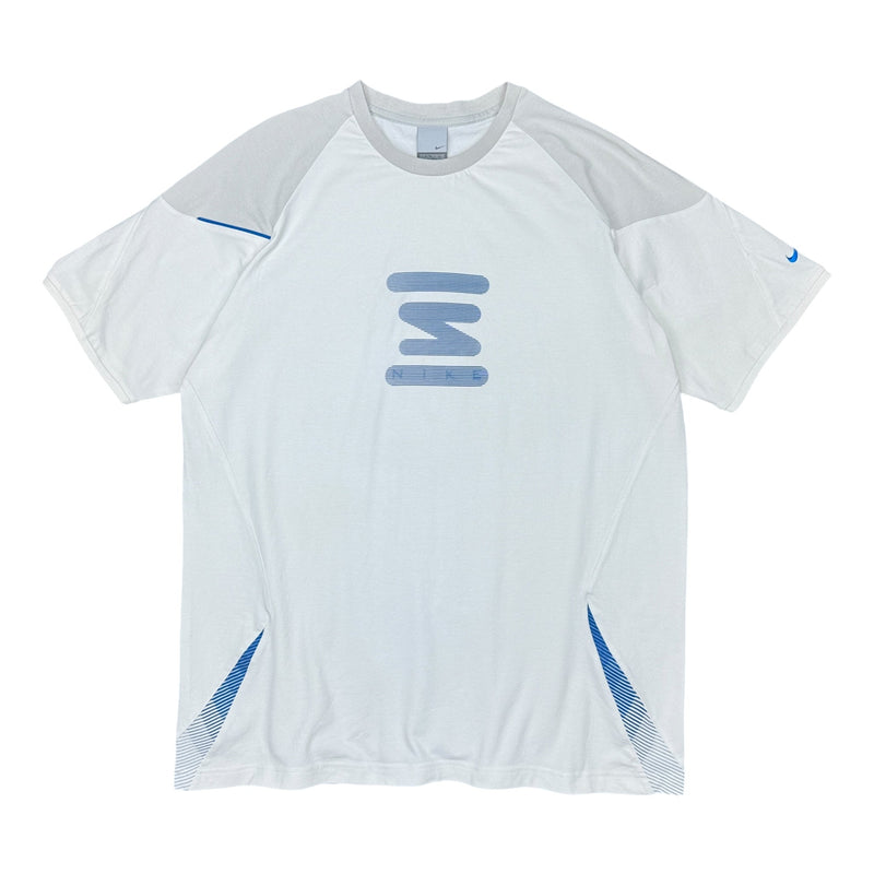 Nike Vintage Y2K Rare Shox T-Shirt Weiß Blau - vintageconcierge