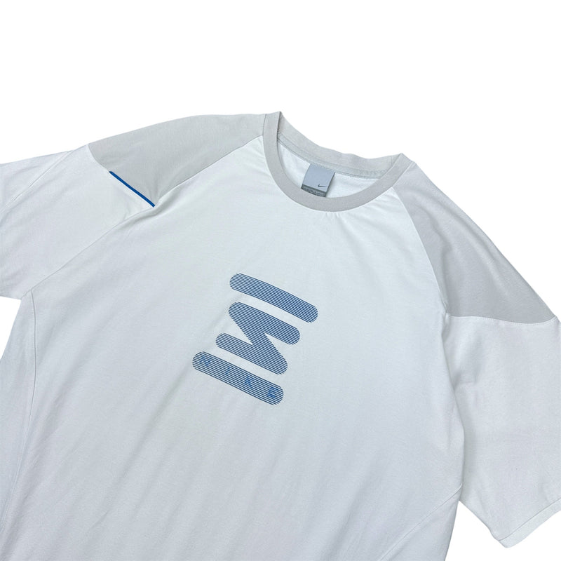 Nike Vintage Y2K Rare Shox T-Shirt Weiß Blau - vintageconcierge
