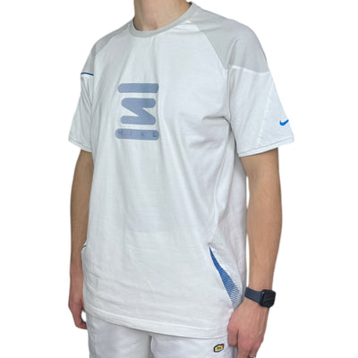 Nike Vintage Y2K Rare Shox T-Shirt Weiß Blau - vintageconcierge