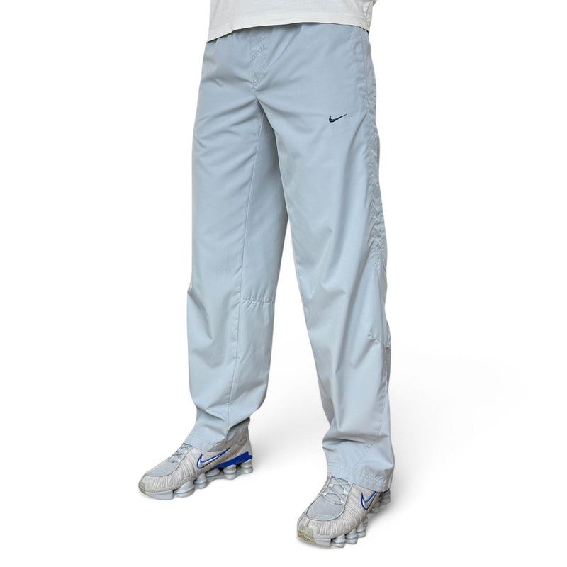 Nike Vintage Y2K Rare Shox Trackpants Grau HellBlau - vintageconcierge
