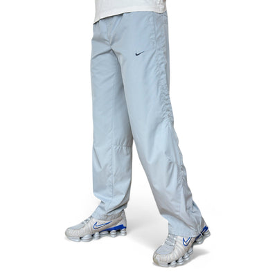Nike Vintage Y2K Rare Shox Trackpants Grau HellBlau - vintageconcierge