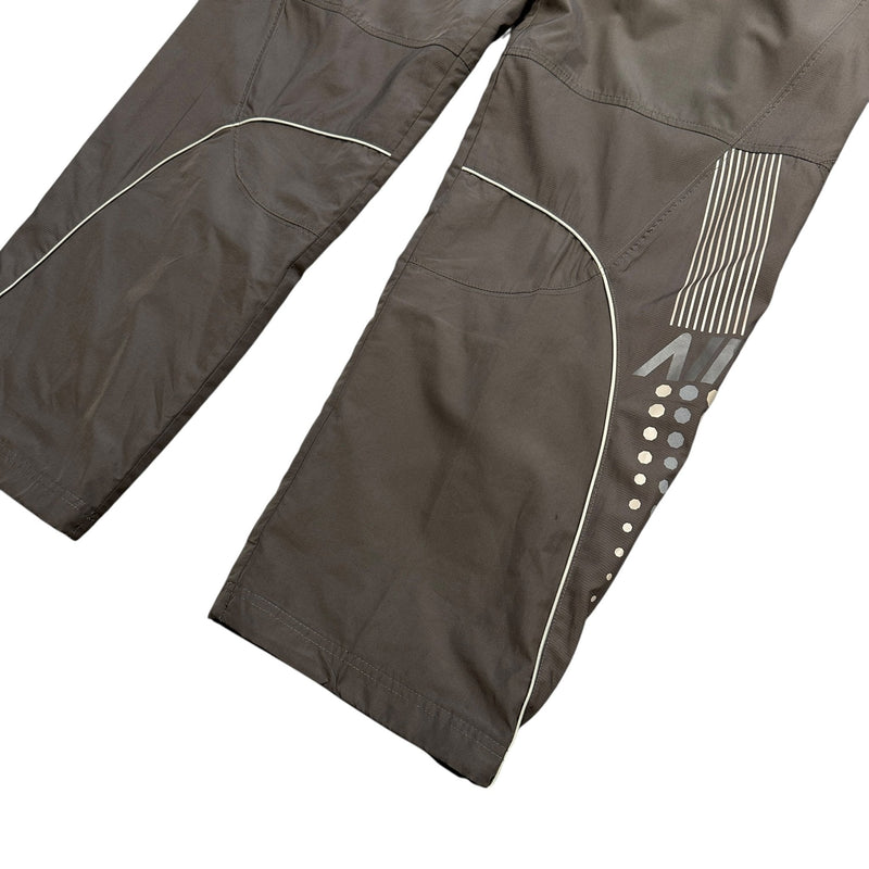 Nike Vintage Y2K Rare Tactical Trackpants Mocha - vintageconcierge