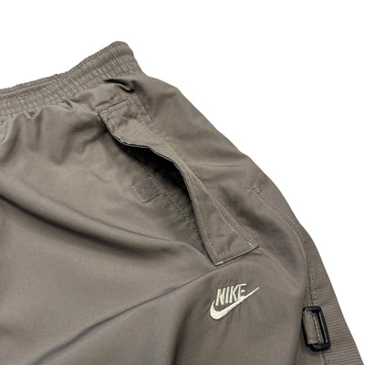 Nike Vintage Y2K Rare Tactical Trackpants Mocha - vintageconcierge