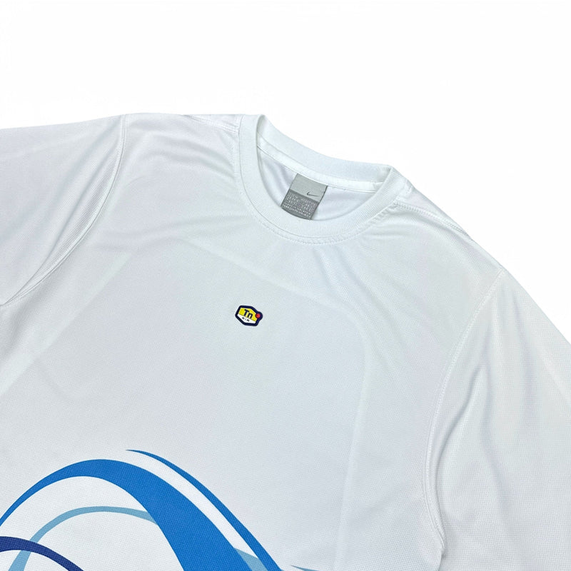 Nike Vintage Y2K Rare TN T-Shirt Weiß Blau - vintageconcierge