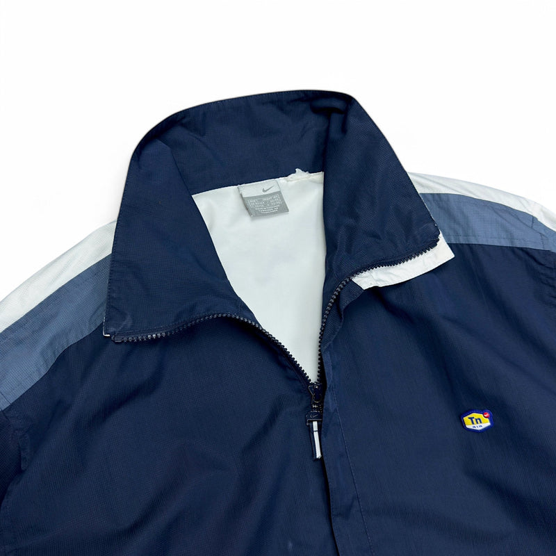 Nike Vintage Y2K Rare TN Trackjacke Navy Blau Weiß - vintageconcierge