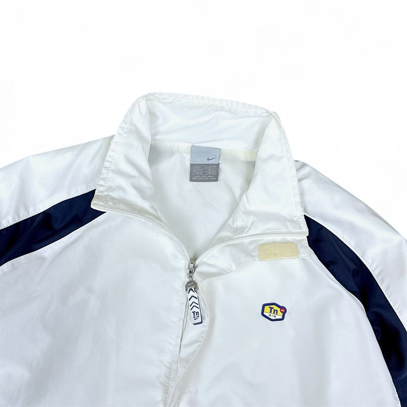 Nike Vintage Y2K Rare TN Trackjacke Navy Blau Weiß - vintageconcierge