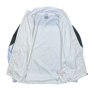 Nike Vintage Y2K Rare TN Trackjacke Weiß Grau Blau - vintageconcierge