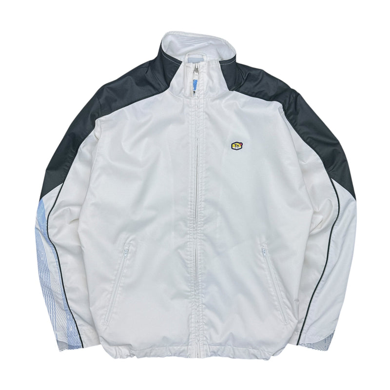 Nike Vintage Y2K Rare TN Trackjacke Weiß Grau Blau - vintageconcierge