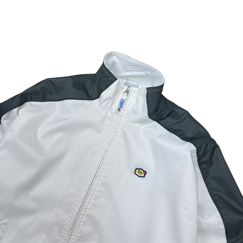 Nike Vintage Y2K Rare TN Trackjacke Weiß Grau Blau - vintageconcierge