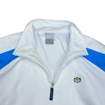 Nike Vintage Y2K Rare TN Trackjacke Weiß Navy - vintageconcierge