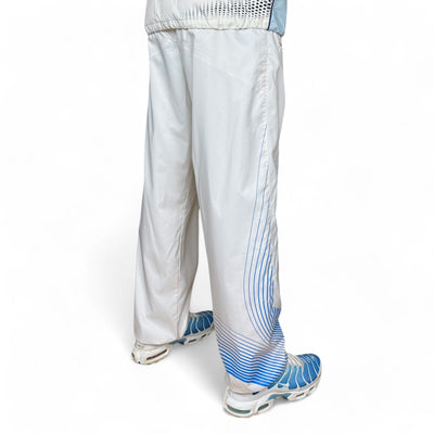 Nike Vintage Y2K Rare TN Trackpants Weiß BabyBlau - vintageconcierge