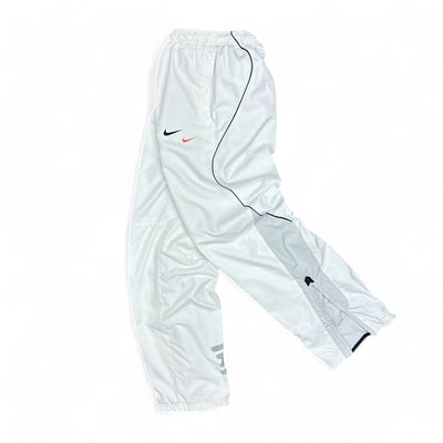 Nike Vintage Y2K Shox DoubleLogo Trackpants Weiß - vintageconcierge