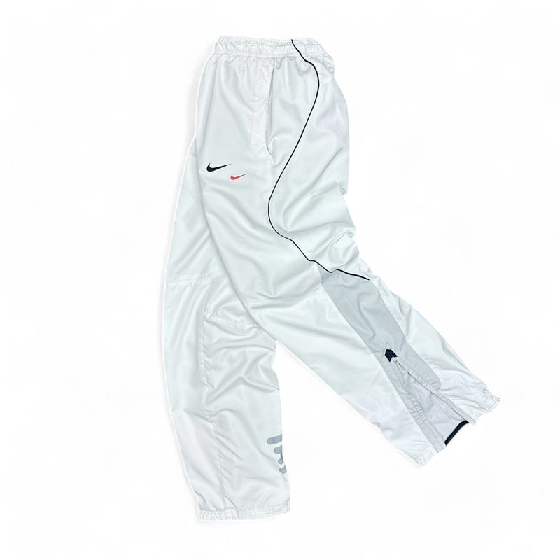 Nike Vintage Y2K Shox DoubleLogo Trackpants Weiß - vintageconcierge