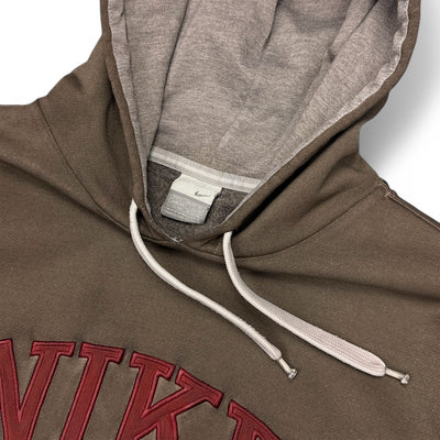 Nike Vintage Y2K Spellout Hoodie Braun - vintageconcierge