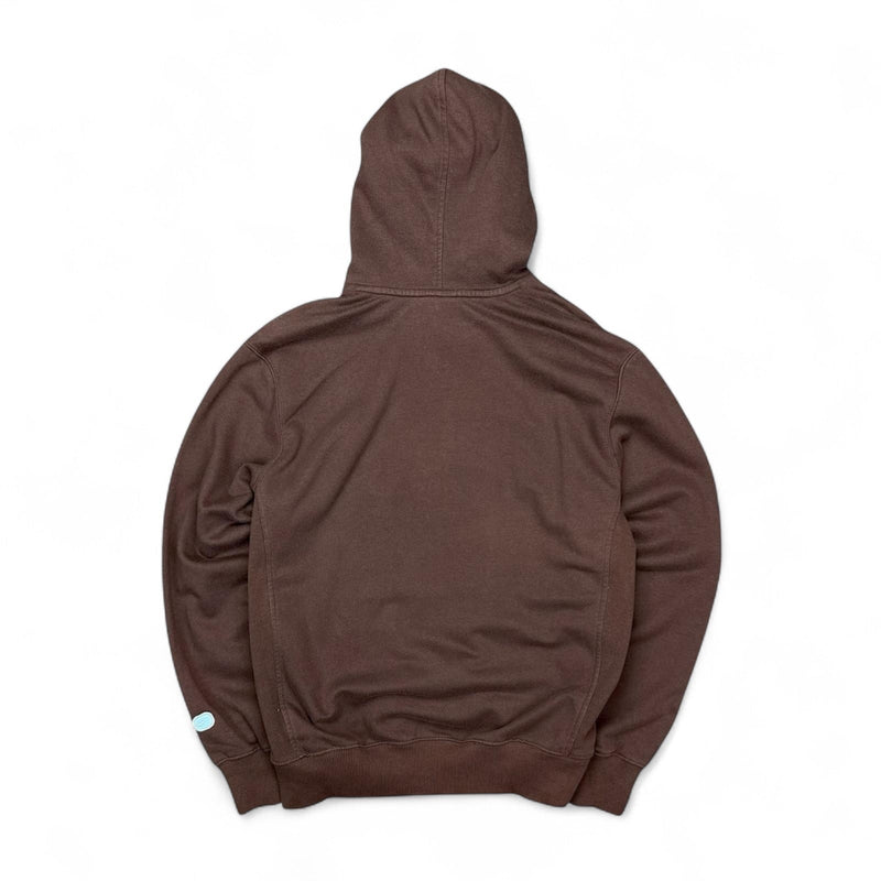 Nike Vintage Y2K Spellout Hoodie Braun - vintageconcierge