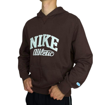 Nike Vintage Y2K Spellout Hoodie Braun - vintageconcierge