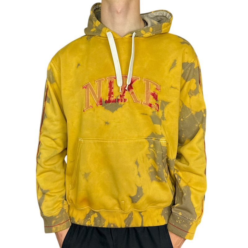 Nike Vintage Y2K Spellout Hoodie Gelb - vintageconcierge