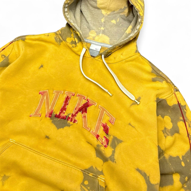 Nike Vintage Y2K Spellout Hoodie Gelb - vintageconcierge