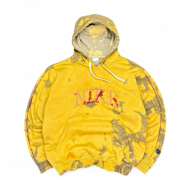 Nike Vintage Y2K Spellout Hoodie Gelb - vintageconcierge
