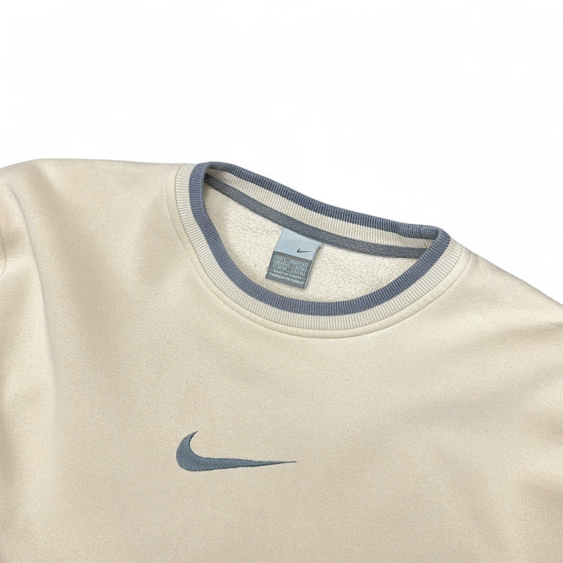 Nike Vintage Y2K Sweater Beige - vintageconcierge