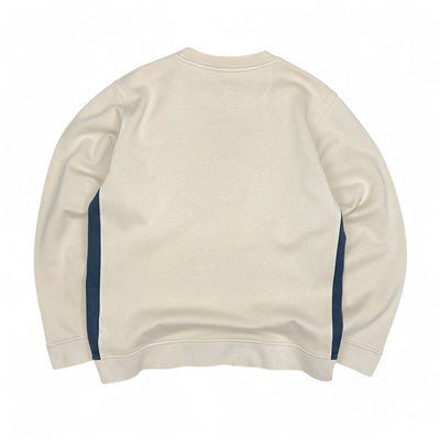 Nike Vintage Y2K Sweater Beige Navy - vintageconcierge