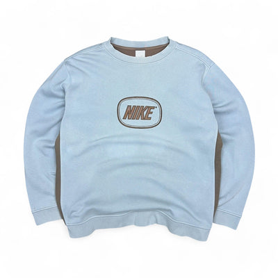 Nike Vintage Y2K Sweater Blau Braun - vintageconcierge