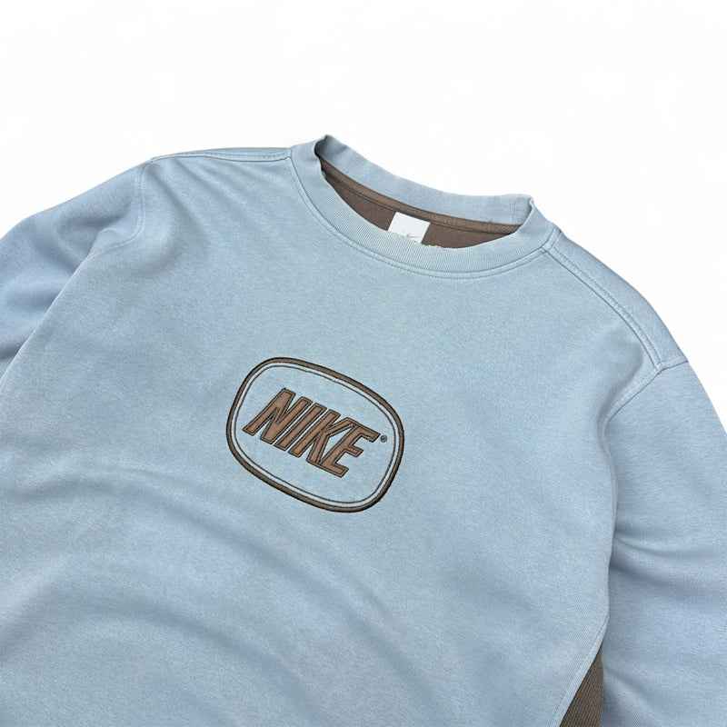 Nike Vintage Y2K Sweater Blau Braun - vintageconcierge