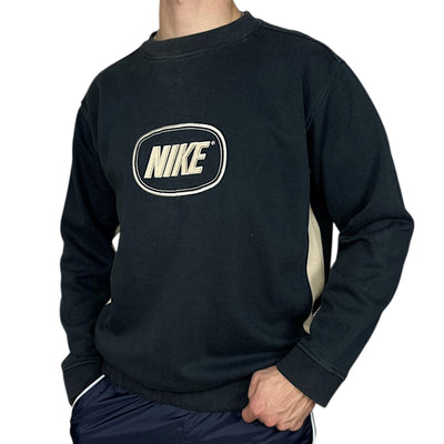 Nike Vintage Y2K Sweater Navy - vintageconcierge