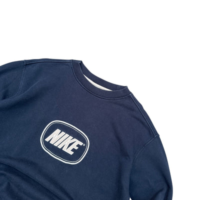 Nike Vintage Y2K Sweater Navy - vintageconcierge
