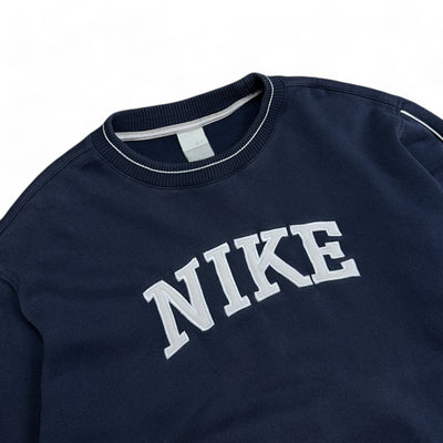 Nike Vintage Y2K Sweater Navy - vintageconcierge