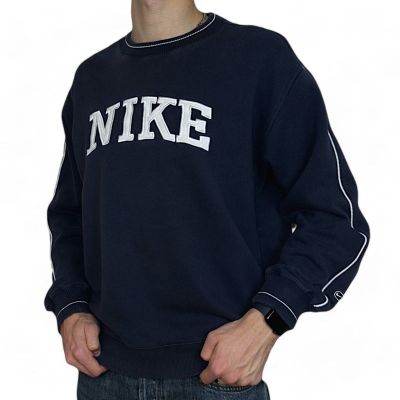 Nike Vintage Y2K Sweater Navy - vintageconcierge