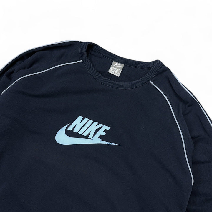 Vintage Nike Nike Hoodie Blau Rot Nike Sportswear Big Kids Club