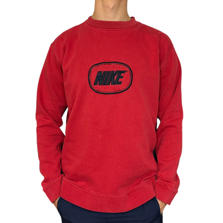 red vintage nike sweatshirt