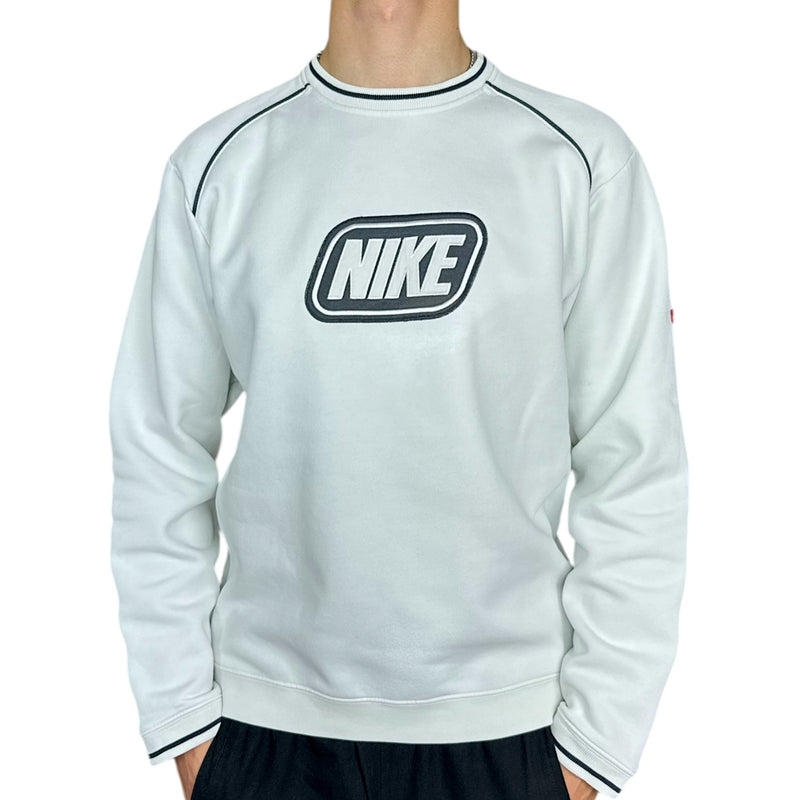 Nike Vintage Y2K Sweater Weiß - vintageconcierge