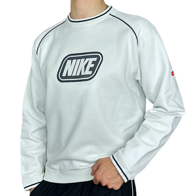 Nike Vintage Y2K Sweater Weiß - vintageconcierge