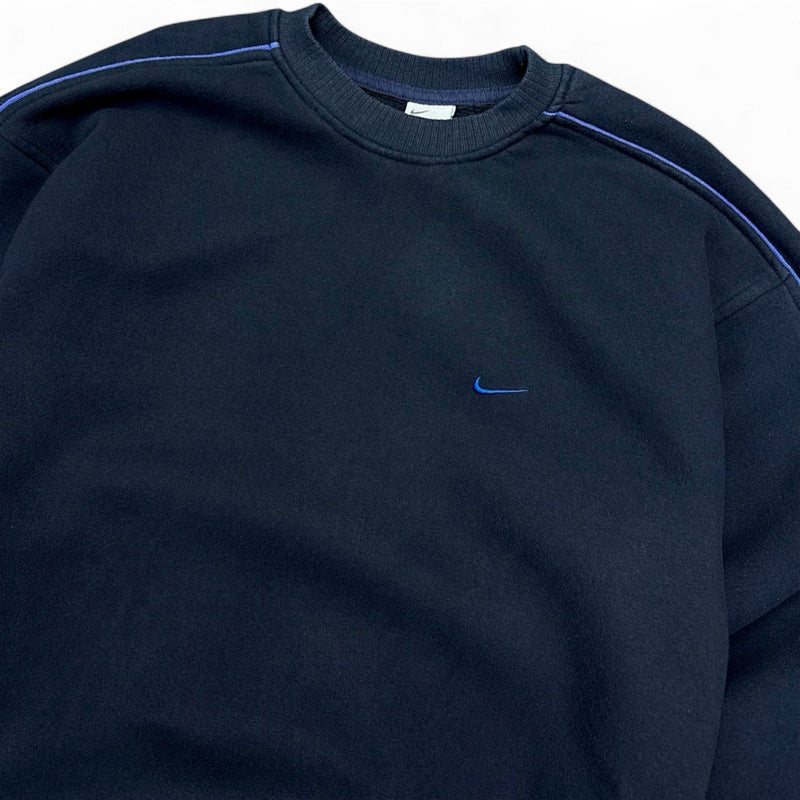 Nike Vintage Y2K Sweatshirt Navy - vintageconcierge