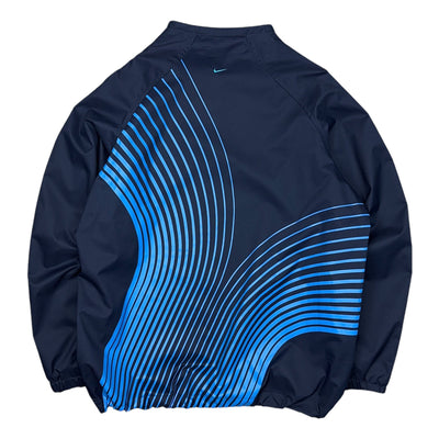 Nike Vintage Y2K TN Anorak TrackJacke Navy Blau - vintageconcierge