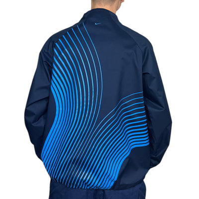 Nike Vintage Y2K TN Anorak TrackJacke Navy Blau - vintageconcierge