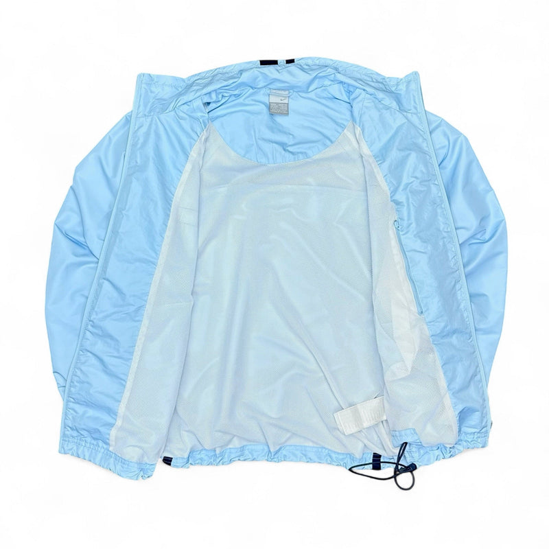 Nike Vintage Y2K Trackjacke BabyBlau Navy - vintageconcierge