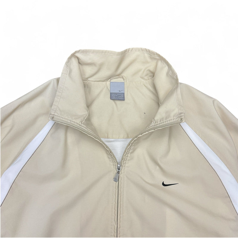 Nike Vintage Y2K Trackjacke Beige - vintageconcierge