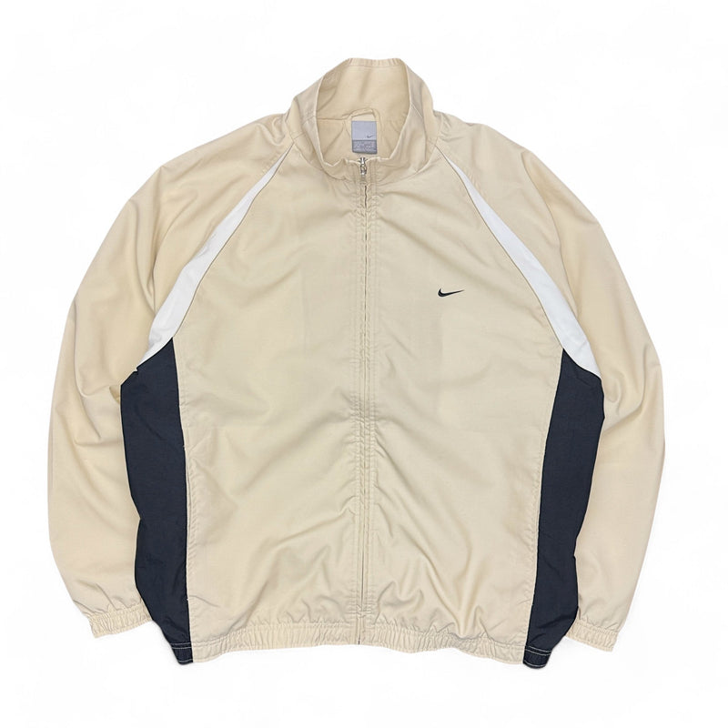 Nike Vintage Y2K Trackjacke Beige - vintageconcierge