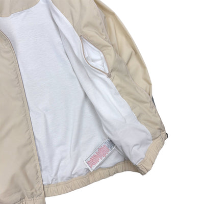 Nike Vintage Y2K Trackjacke Beige Navy - vintageconcierge