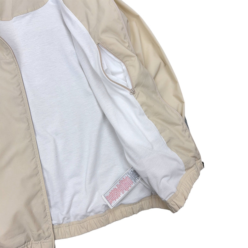 Nike Vintage Y2K Trackjacke Beige Navy - vintageconcierge