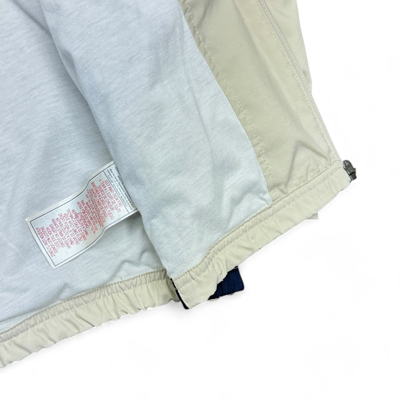 Nike Vintage Y2K Trackjacke Beige Navy - vintageconcierge