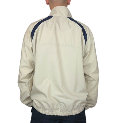Nike Vintage Y2K Trackjacke Beige Navy - vintageconcierge
