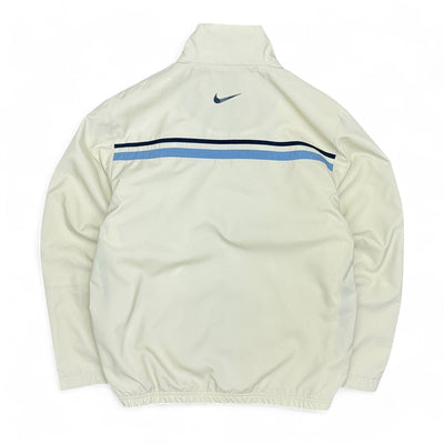 Nike Vintage Y2K Trackjacke Beige Navy - vintageconcierge