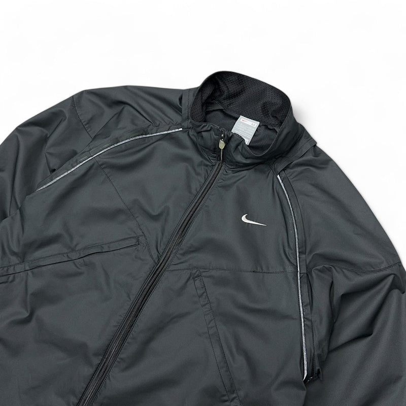 Nike Vintage Y2K Trackjacke Grau - vintageconcierge