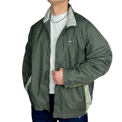 Nike Vintage Y2K Trackjacke Khaki - vintageconcierge