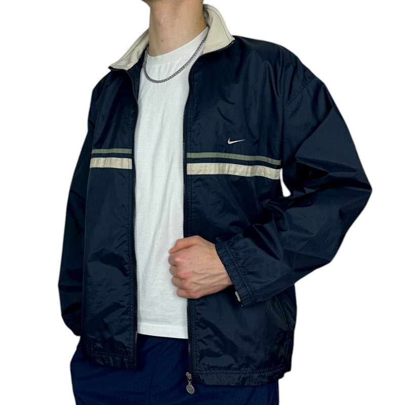 Nike Vintage Y2K Trackjacke Navy - vintageconcierge