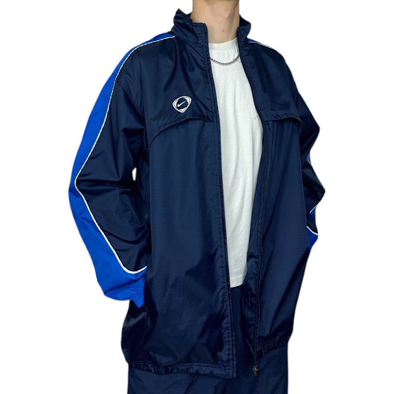 Nike Vintage Y2K Trackjacke Navy - vintageconcierge